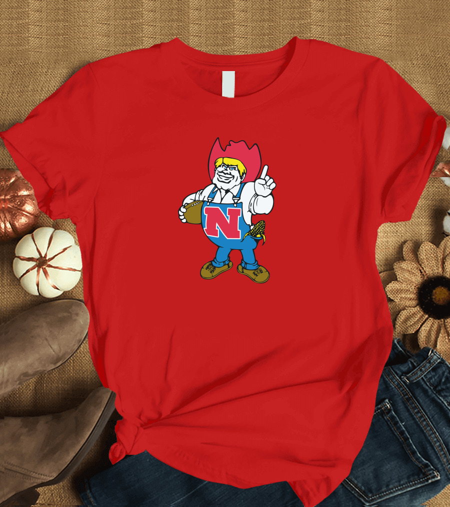 Herbie Husker Nebraska Football Cornhusker Mascot T-Shirt