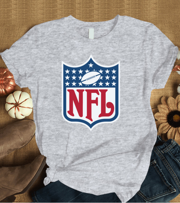 T-Shirt: Annie Agar NFL Meeting Football Shield T-Shirt Annie Agar NFL Meeting Football Shield T-Shirt