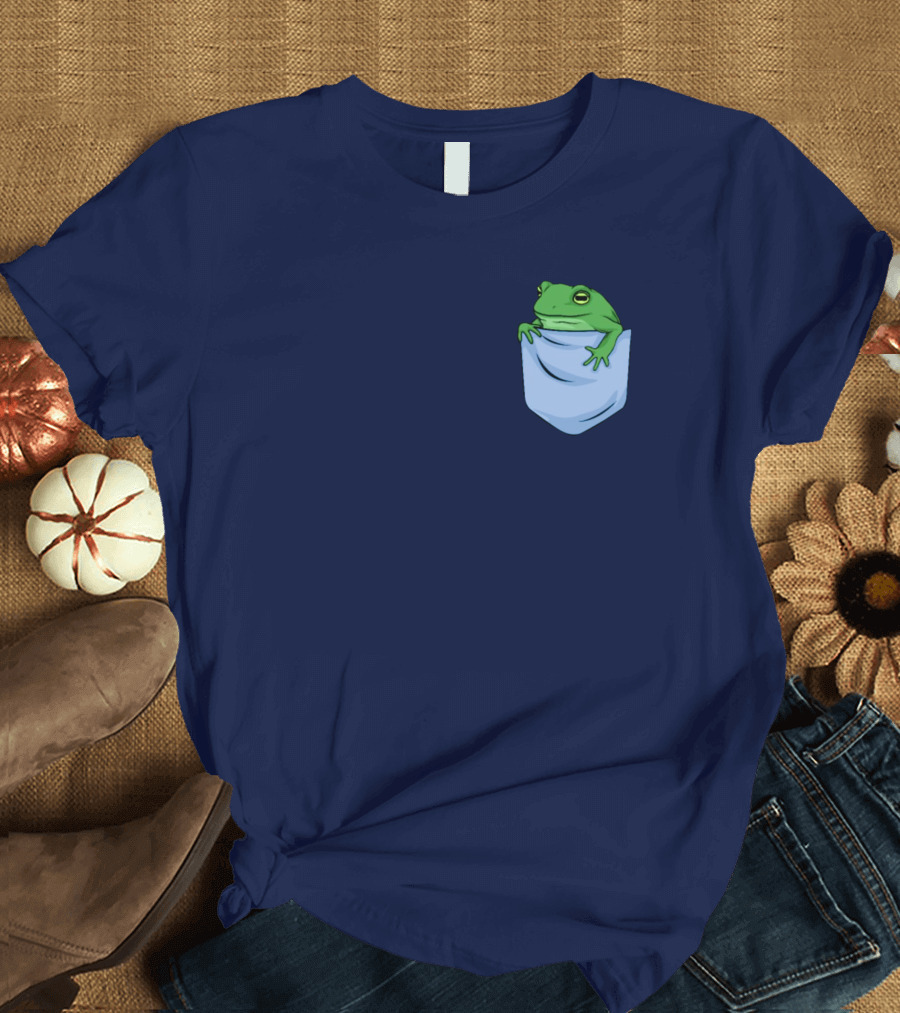 Jenna Lynn Meowri Frog in Pocket T-Shirt