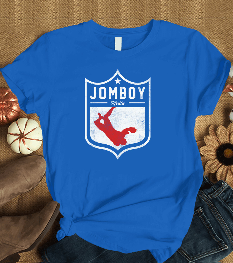 Jomboy Media Merch Thicc Six New Logo NFL Shield T-Shirt