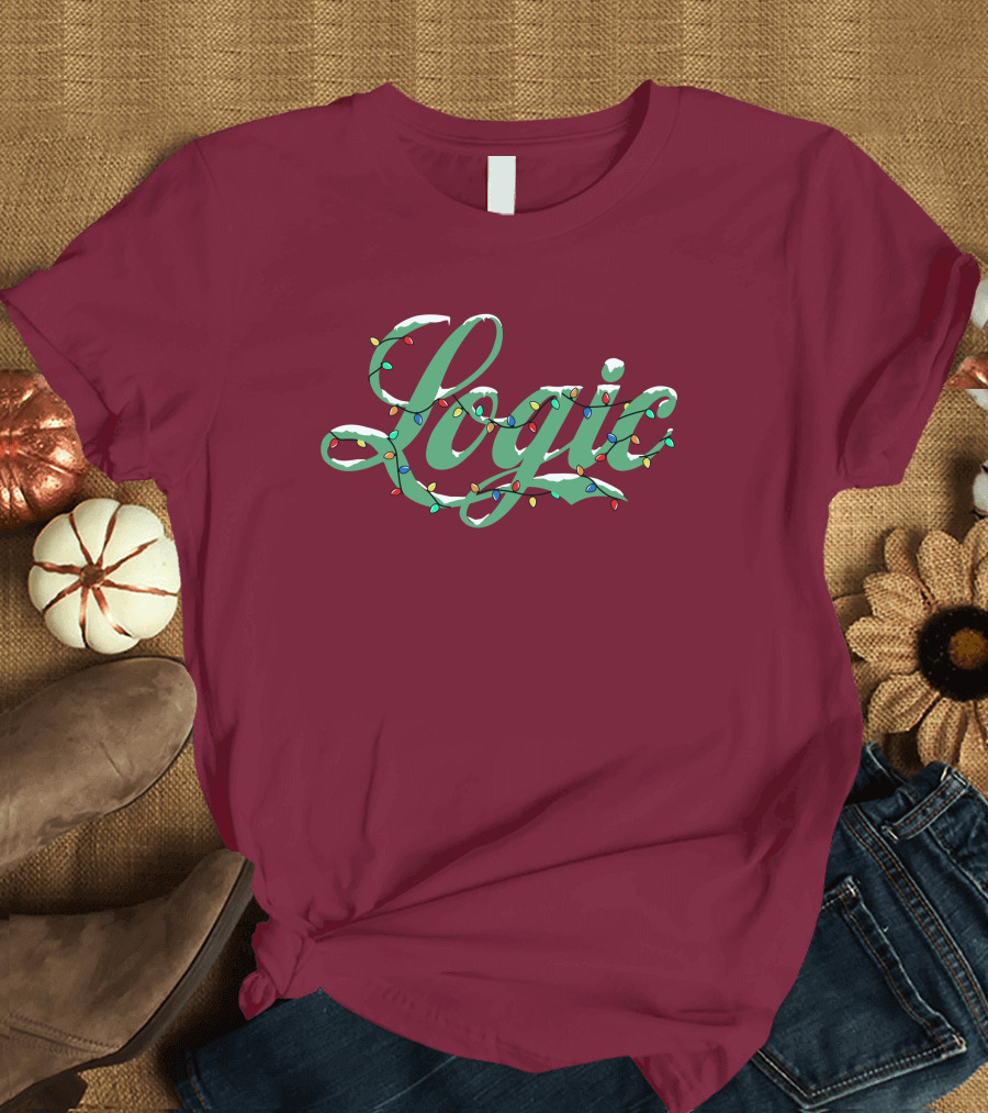 Logic Merch Holiday Lights Script Collection T-Shirt