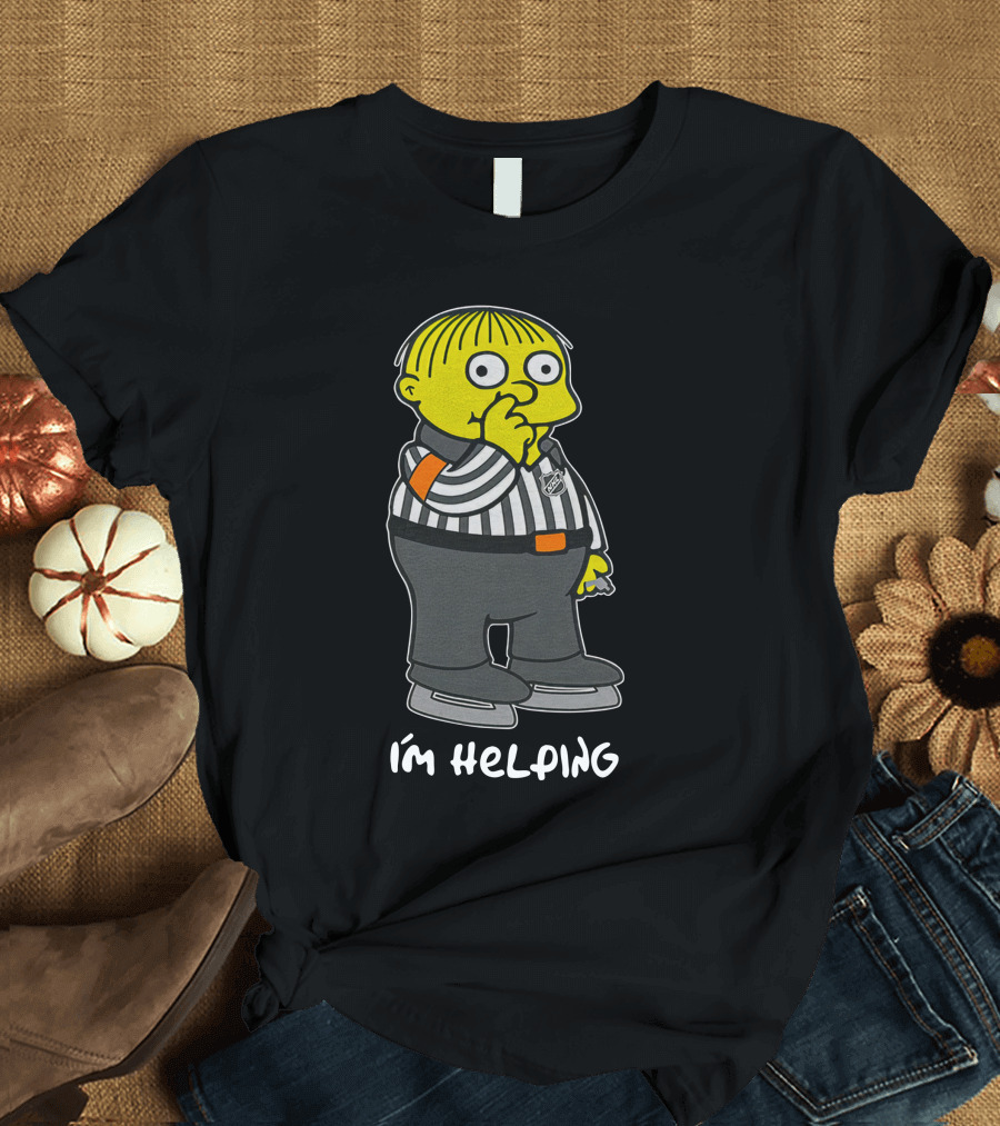 Ralph Wiggum Referee NHL I'm Helping The Simpsons T-Shirt