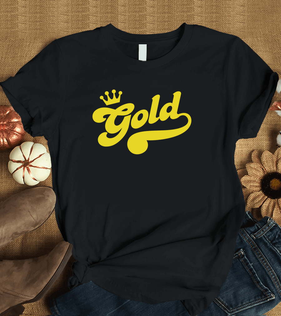 Lamar Jackson Gold Funko Crown T-Shirt