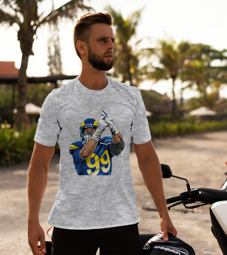 Aaron Donald 99 Rams House Jobsfinished20 Football Player T-Shirt