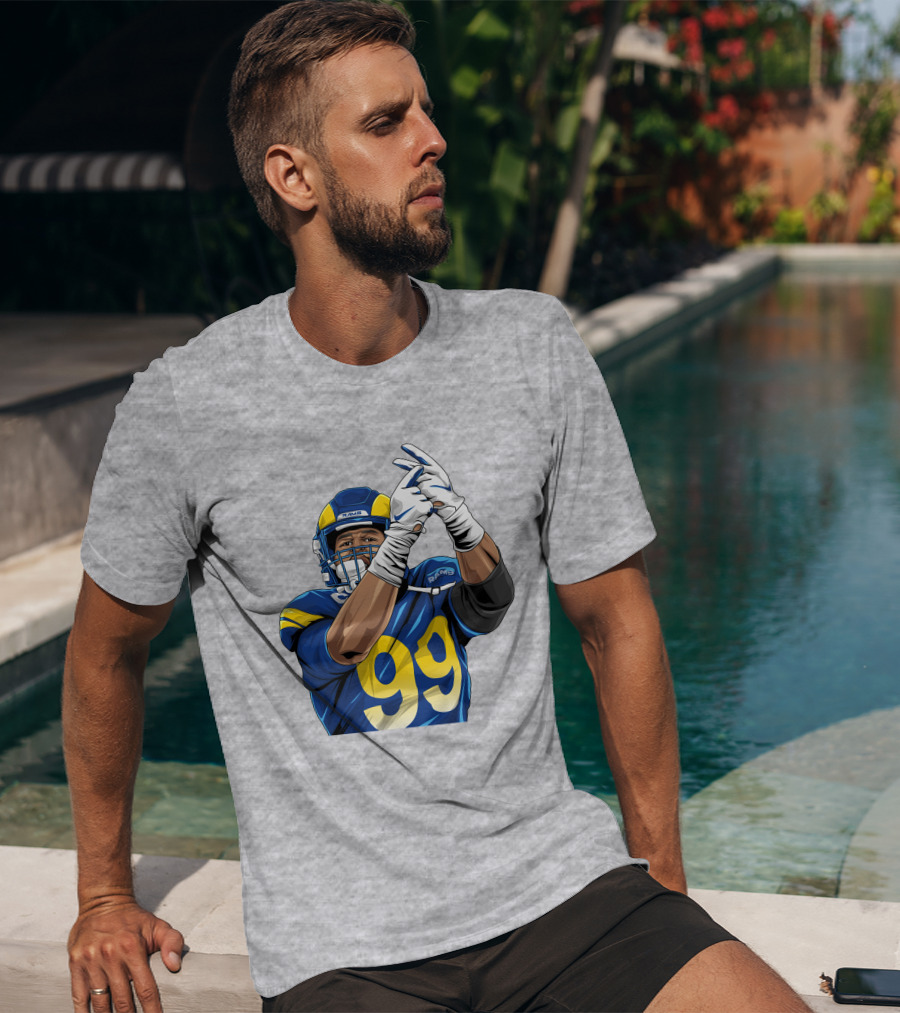 Aaron Donald 99 Rams House Jobsfinished20 Football Player T-Shirt
