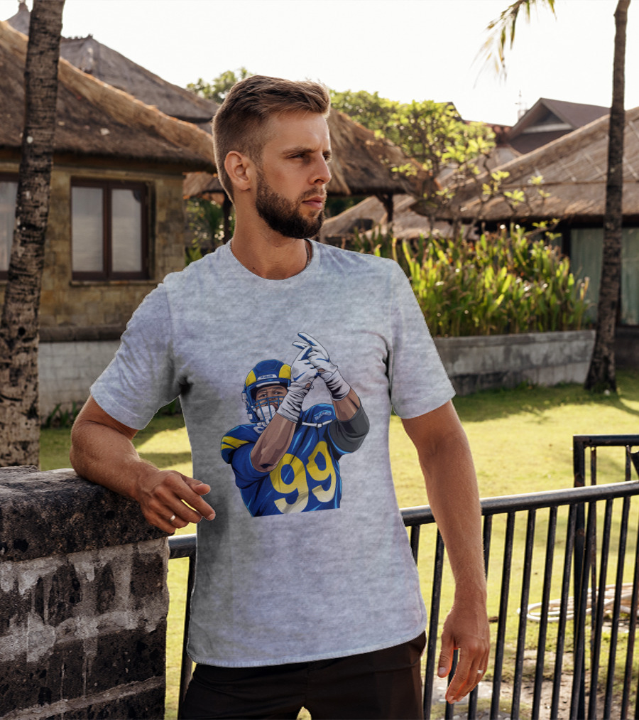 Aaron Donald 99 Rams House Jobsfinished20 Football Player T-Shirt