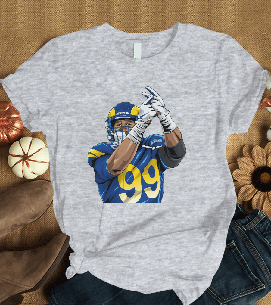 Aaron Donald 99 Rams House Jobsfinished20 Football Player T-Shirt