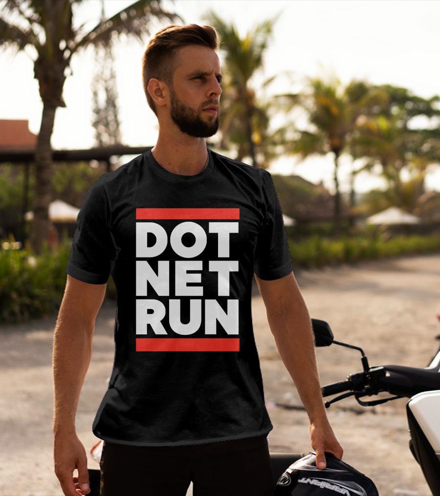 DOT NET RUN Scott Hanselman T-Shirt
