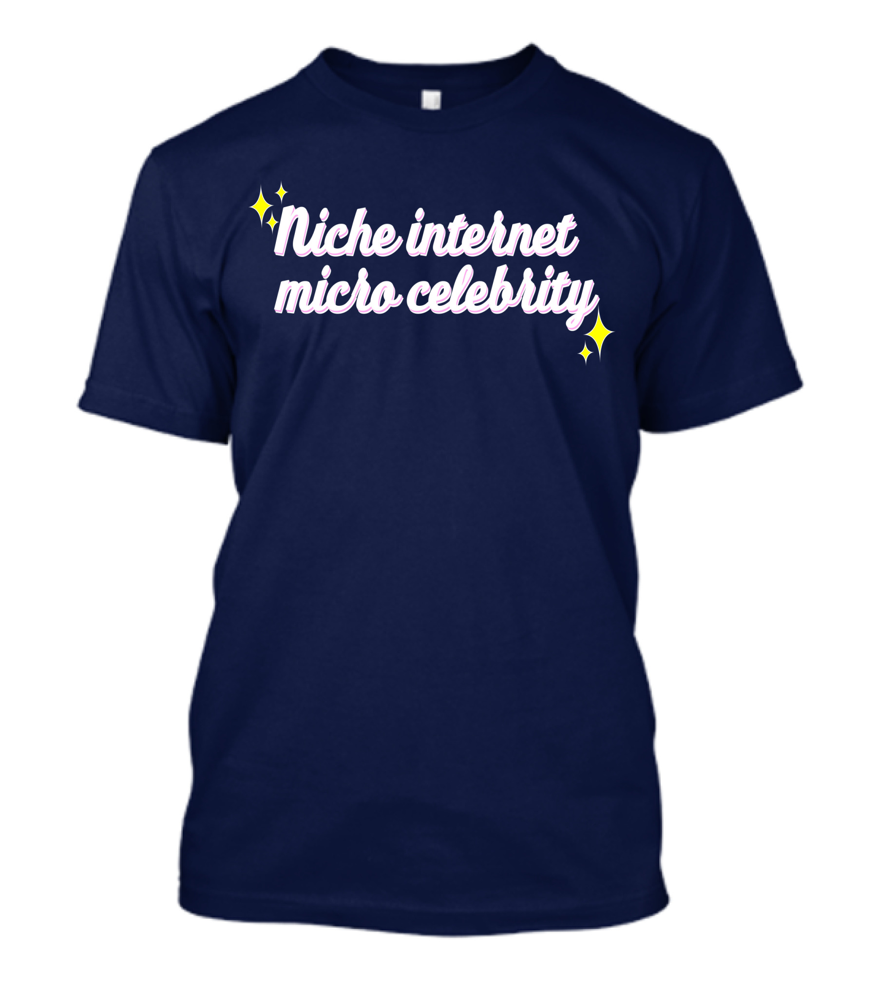 Niche Internet Micro Celebrity Srishtigargg Sparkling Text T-Shirt