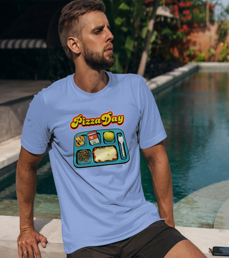 Super 70s Sports Store S7s Pizza Day Lunch Tray T-Shirt