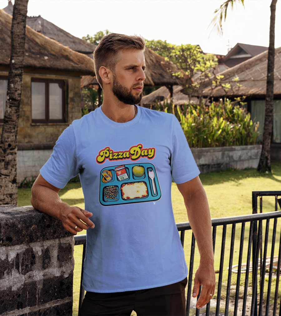 Super 70s Sports Store S7s Pizza Day Lunch Tray T-Shirt