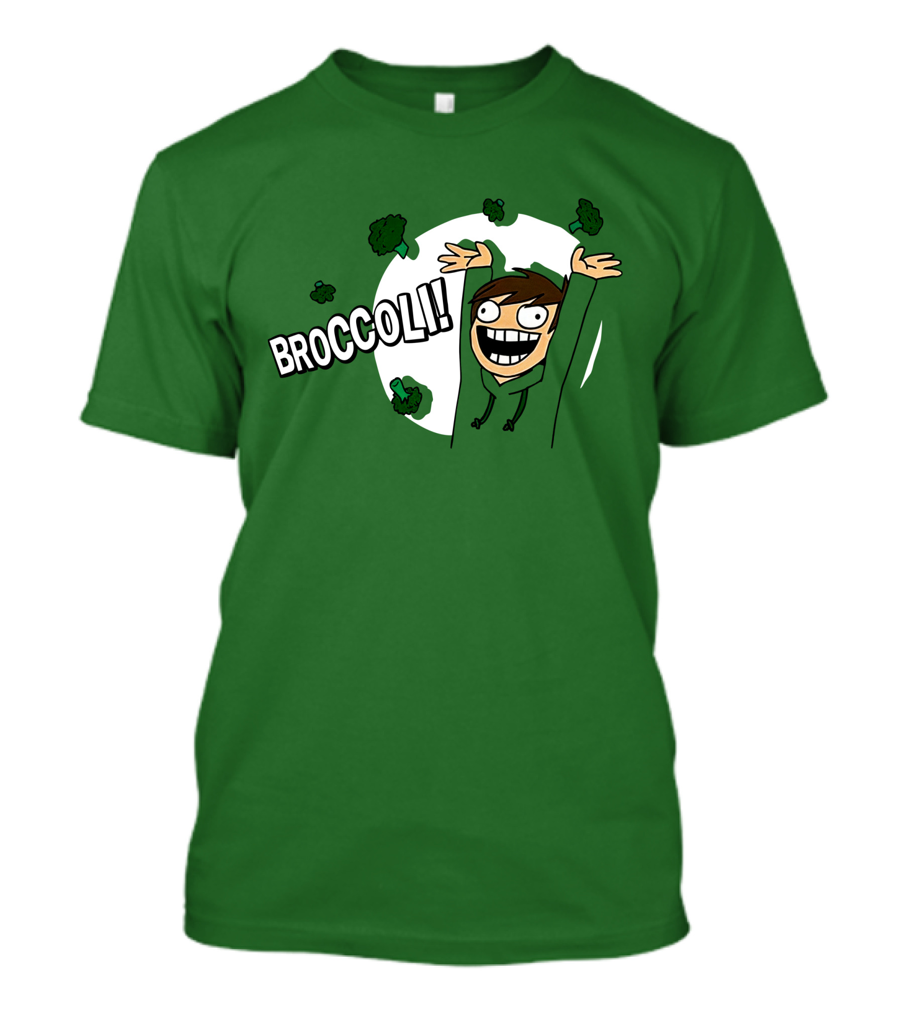 Eddsworld Broccoli Enthusiastic Character T-Shirt
