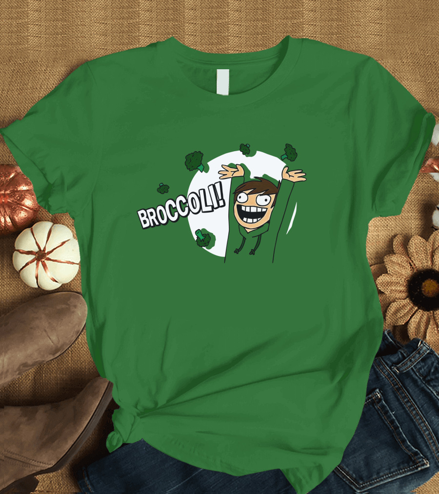 Eddsworld Broccoli Enthusiastic Character T-Shirt