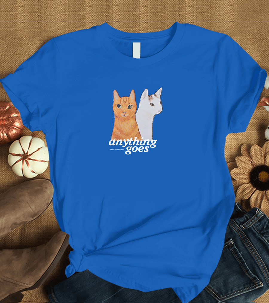 Anything Goes Emma Chamberlain Merch Cats T-Shirt