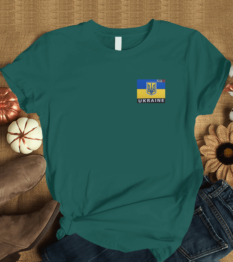 5.11 Ukraine Shield Flag Emblem T-Shirt