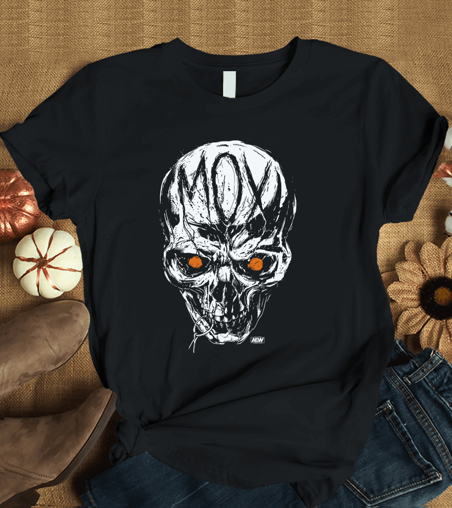 All Elite Wrestling AEW Jon Moxley MOX Skull Art Merch T-Shirt