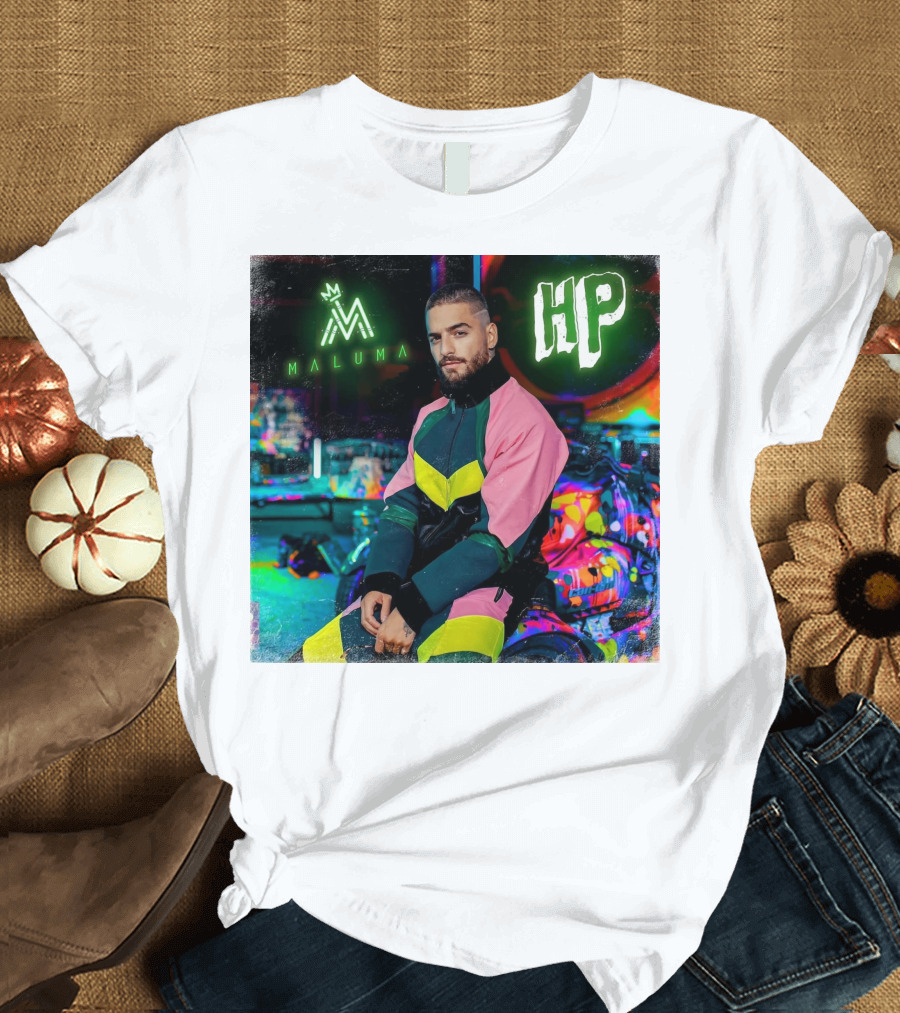 HP Maluma Neon Style Bright Colors T-Shirt
