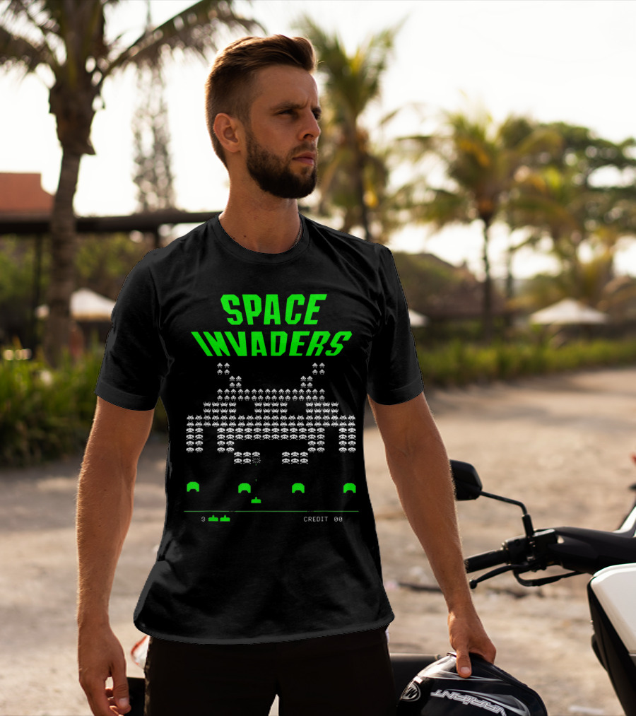 Space Invaders Arcade 80s Video Game Alien Retro T-Shirt
