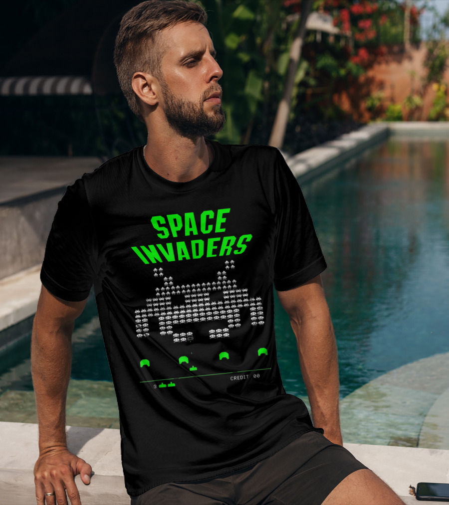 Space Invaders Arcade 80s Video Game Alien Retro T-Shirt
