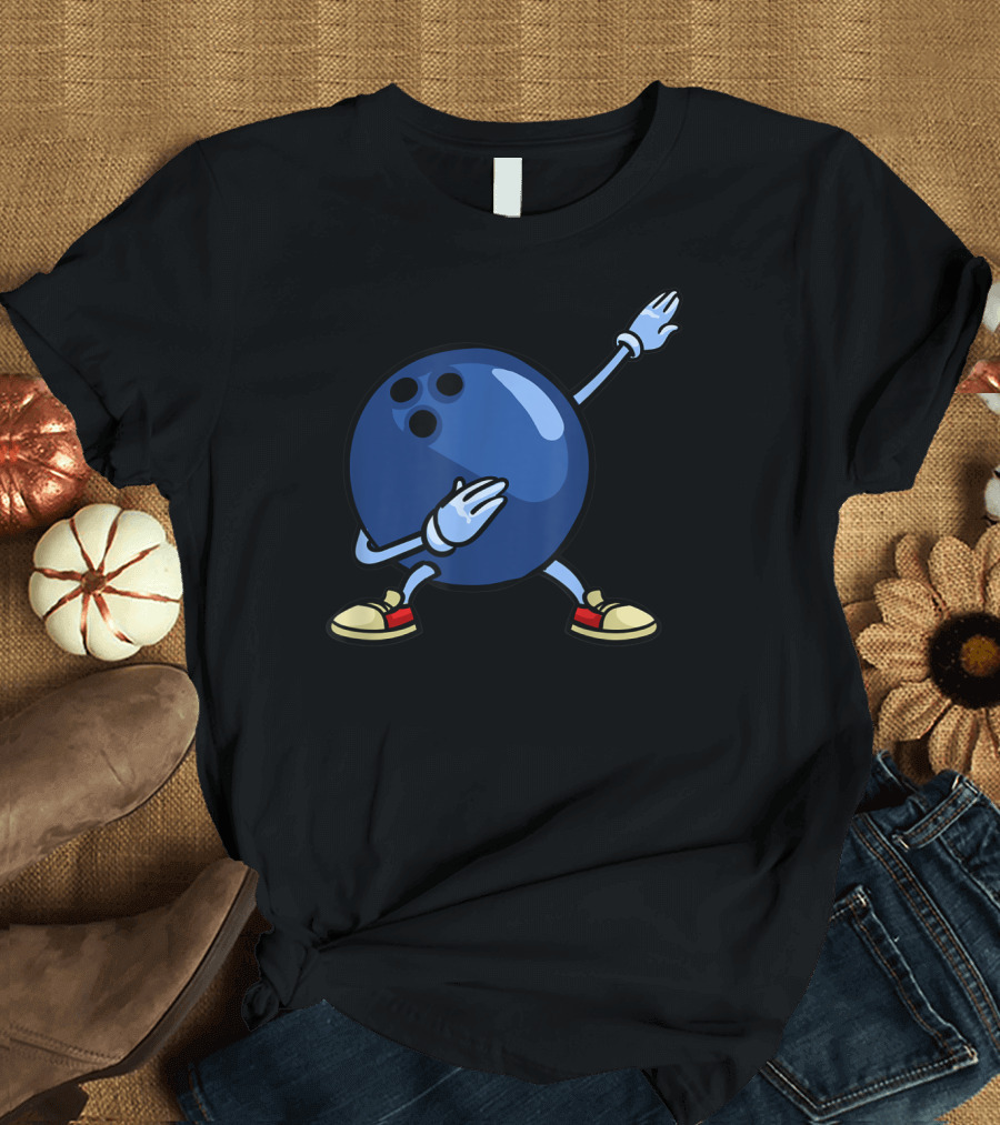 Bowling Ball Dab Youth Alley Pin Mom T-Shirt