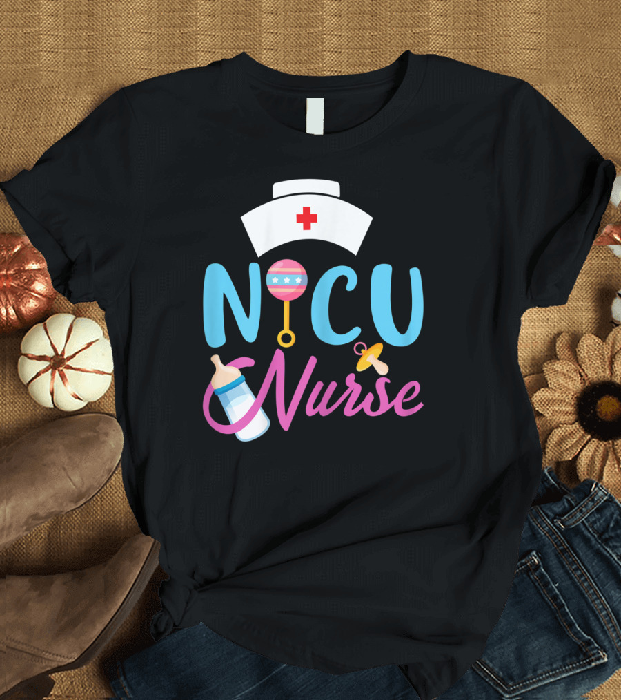 NICU Nurse Newborn Baby Care Essentials T-Shirt