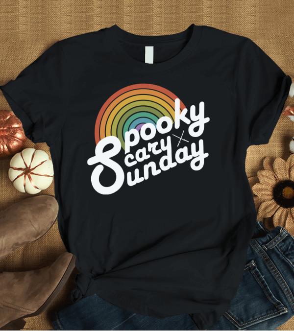 T-Shirt: Spooky Scary Sunday Retro T-Shirt Spooky Scary Sunday Retro T-Shirt