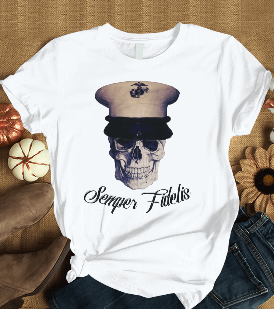 Semper Fidelis Skull Marine Corps T-Shirt