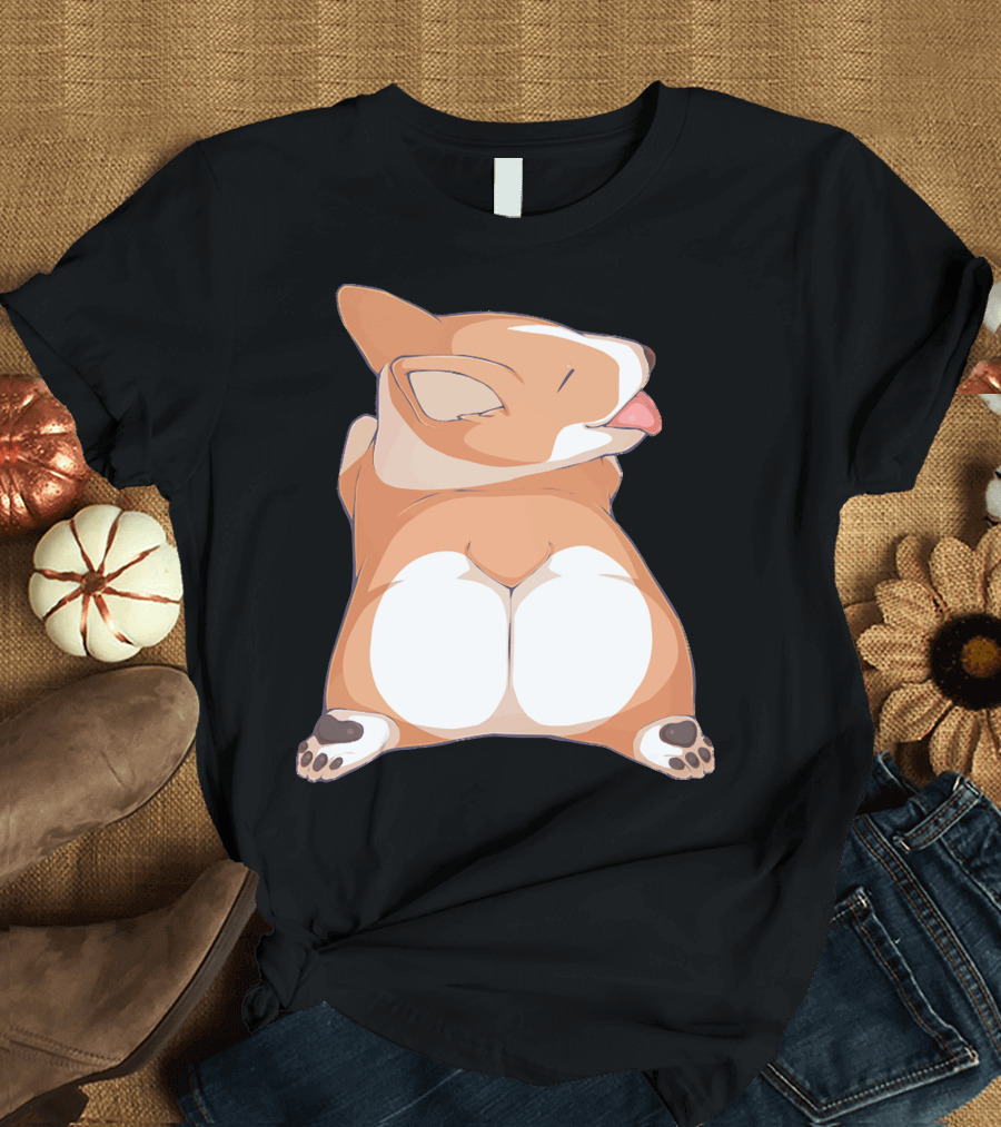 Corgi Cute Corgi Butt Adorable Dog Rear View T-Shirt