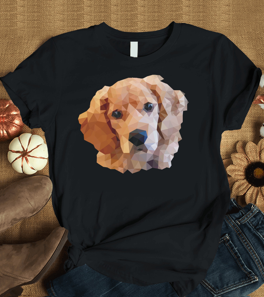 Cocker Spaniel Polygon Dog Owner Geometric T-Shirt