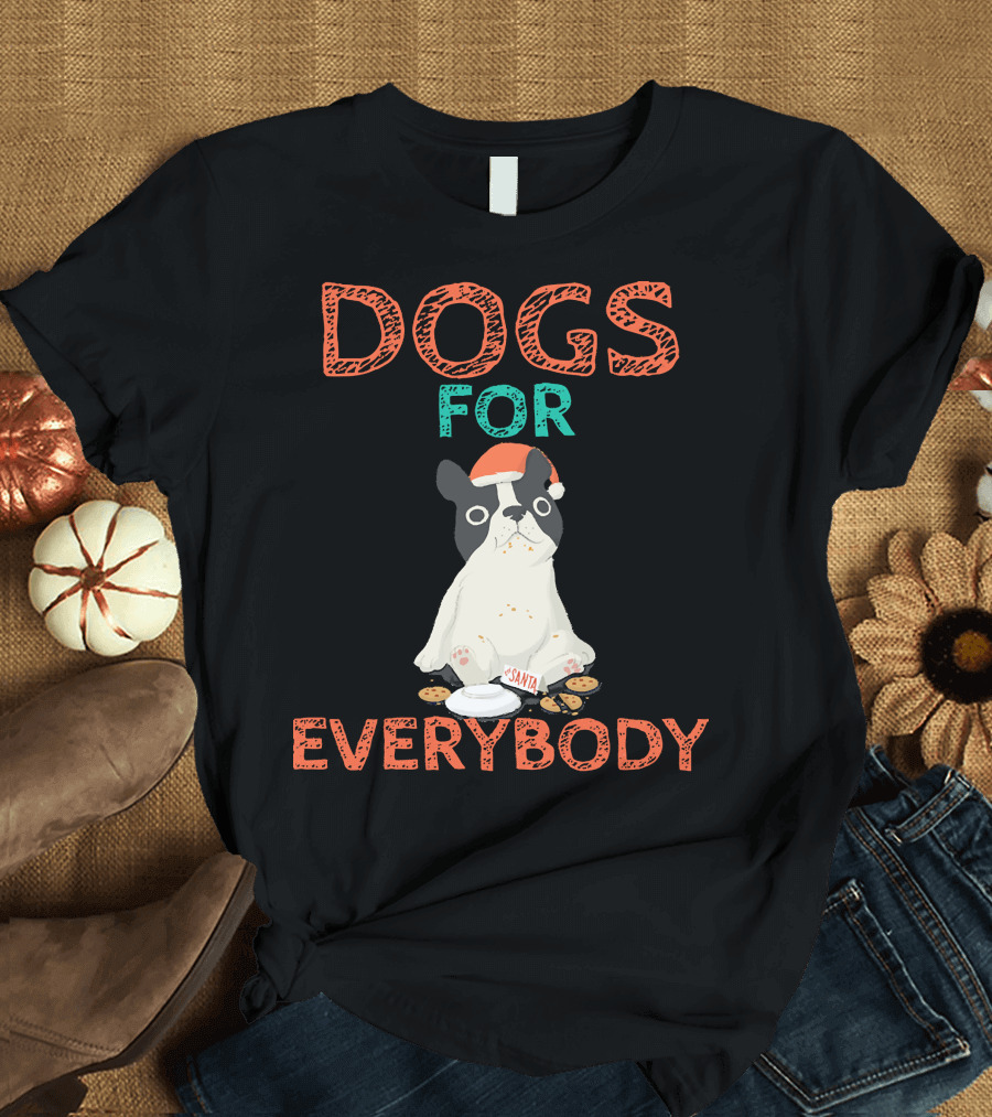 Dogs For Everybody Santa Holiday Spirit T-Shirt