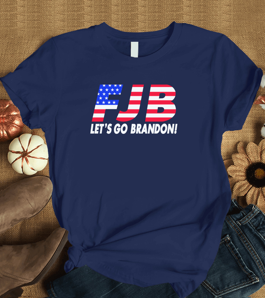 FJB Let's Go Brandon American Flag T-Shirt