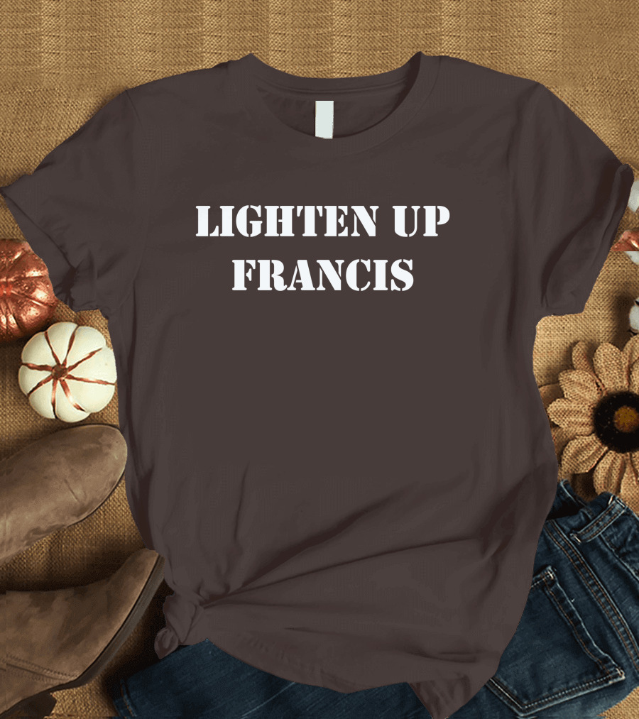 Super 70s Sports Lighten Up Francis Classic Retro Phrase T-Shirt