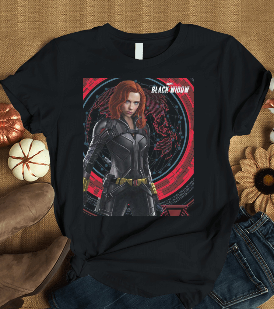 Marvel Black Widow Natasha Romanoff Avengers Iconic Suit T-Shirt