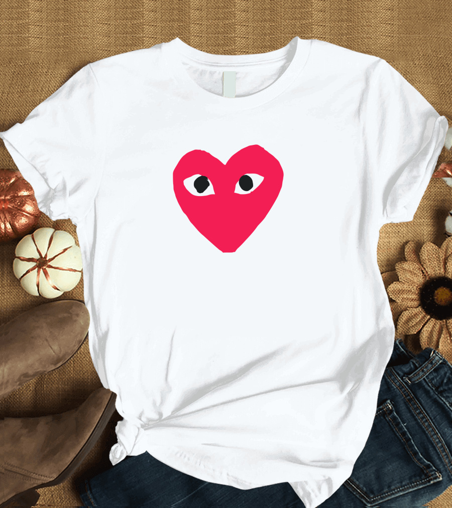 Comme des Garçons Heart Eye Logo CDG T-Shirt