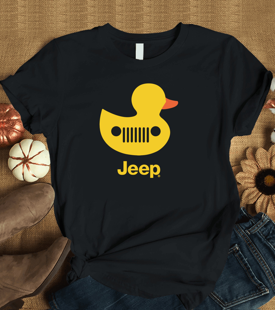 Duck Duck Jeep Rubber Duck Jeep Grill T-Shirt