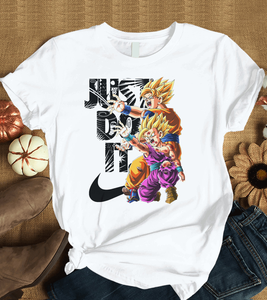 Just Do It Vintage DBZ Dragon Goku Super Saiyan T-Shirt