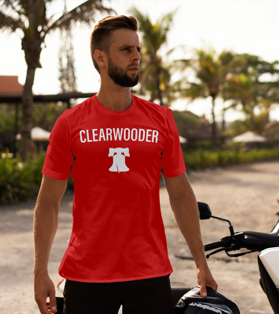 Phillies Clearwooder Liberty Bell Icon Red T-Shirt