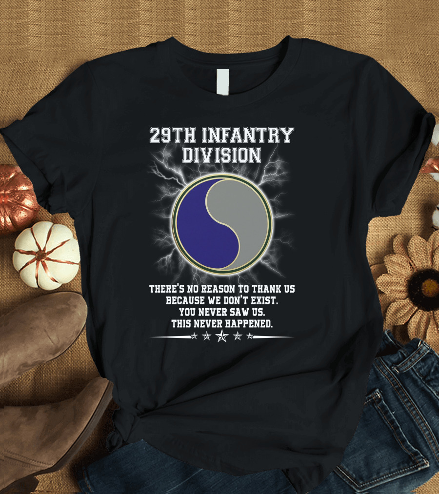 29Th Infantry Division You Never Saw Us This Never Happened T-Shirt
