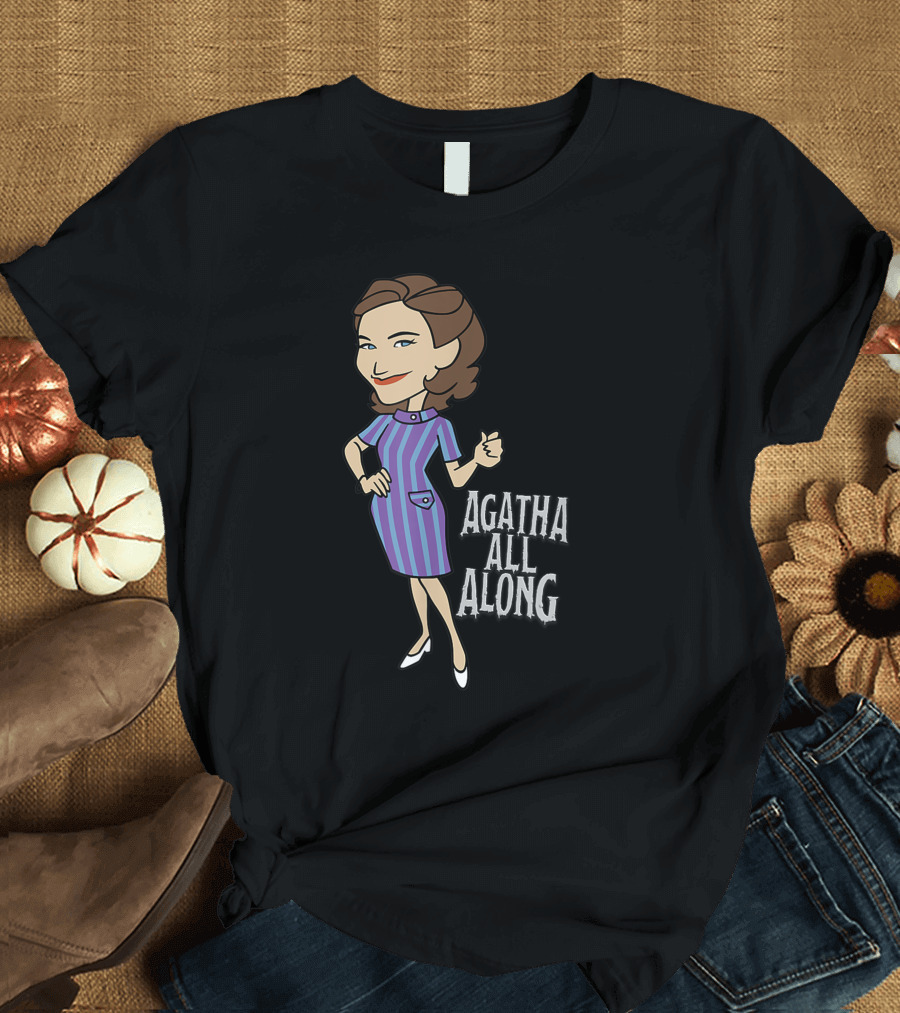 Marvel WandaVision Agatha All Along Retro Cartoon T-Shirt
