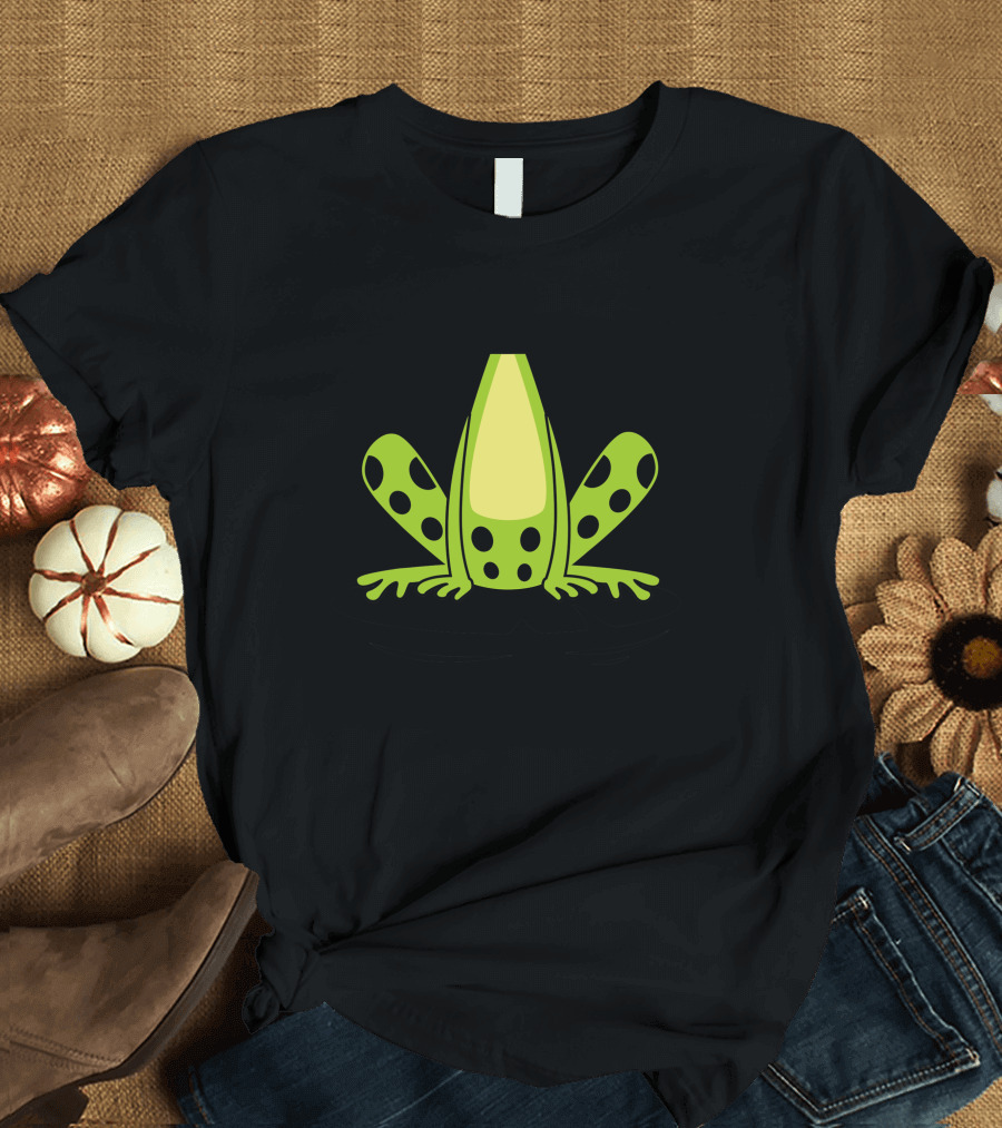 Frog Body Costume Cute Reptile Halloween Gift Green Spotted Amphibian T-Shirt