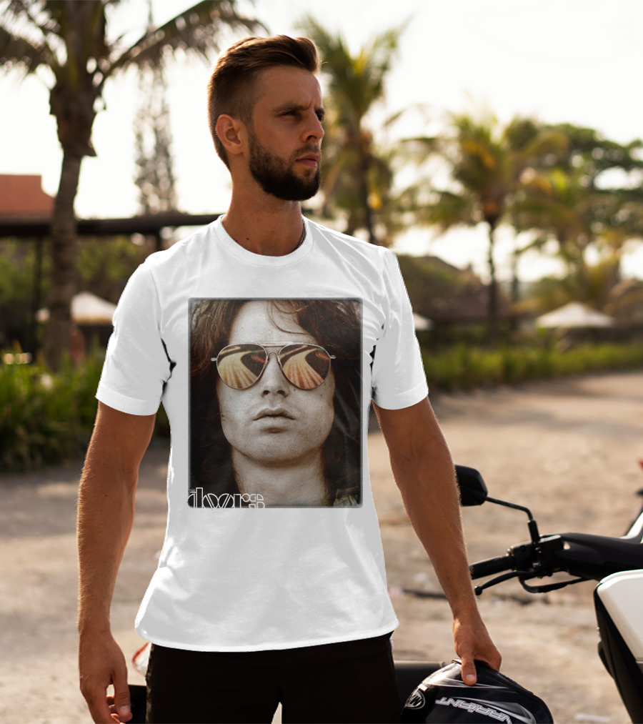 The Doors Jim Morrison Aviators Reflection Rock Legend T-Shirt