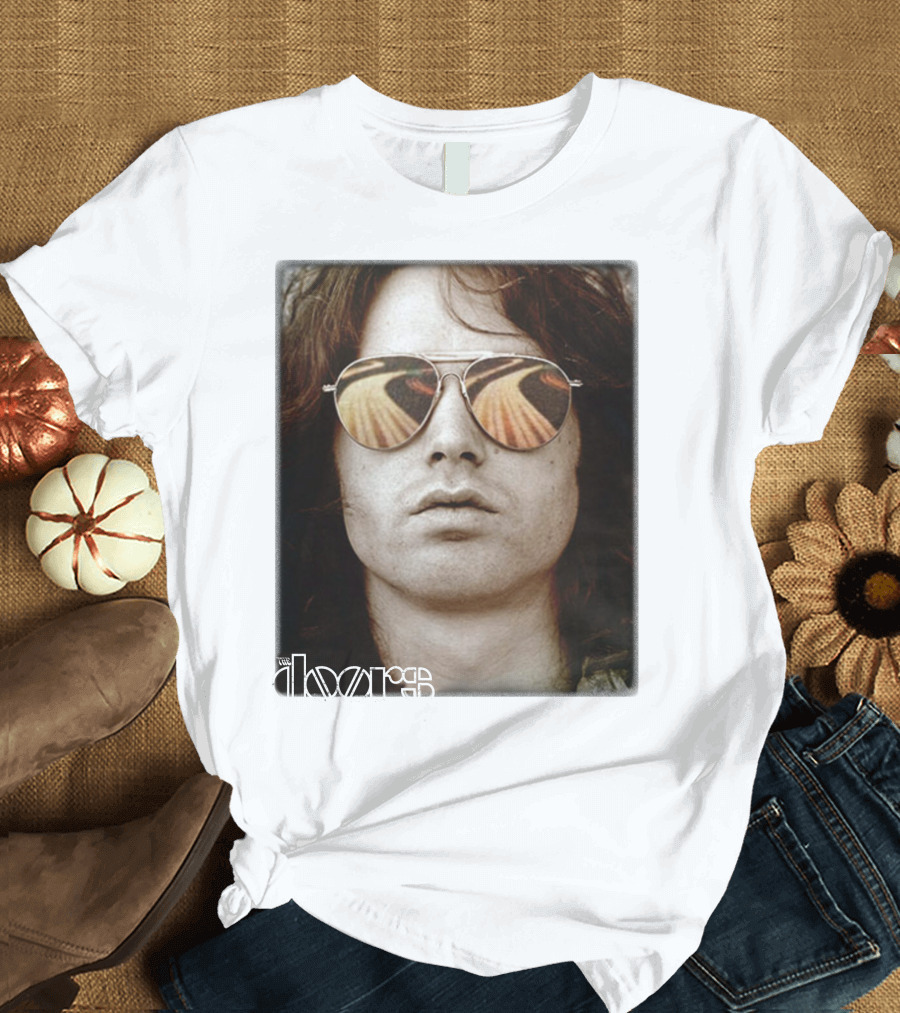 The Doors Jim Morrison Aviators Reflection Rock Legend T-Shirt
