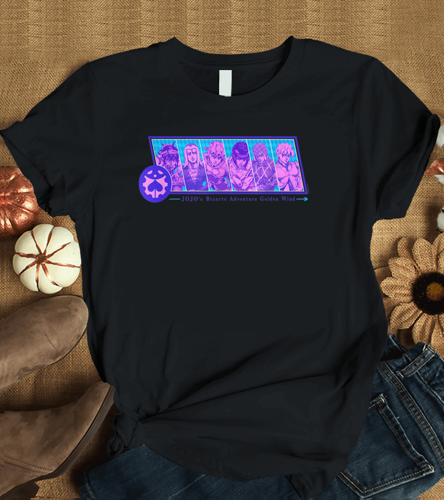 JOJO's Bizarre Adventure Golden Wind Characters Anime Merchandise T-Shirt