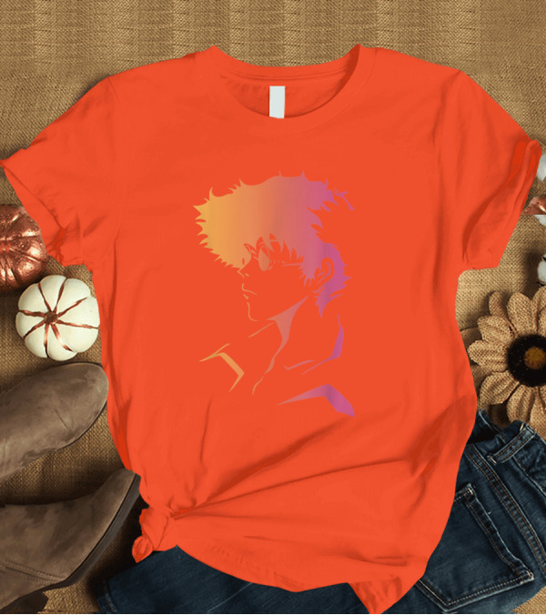 T-Shirt: Cowboy Bebop Anime Character Silhouette T-Shirt Cowboy Bebop Anime Character Silhouette T-Shirt