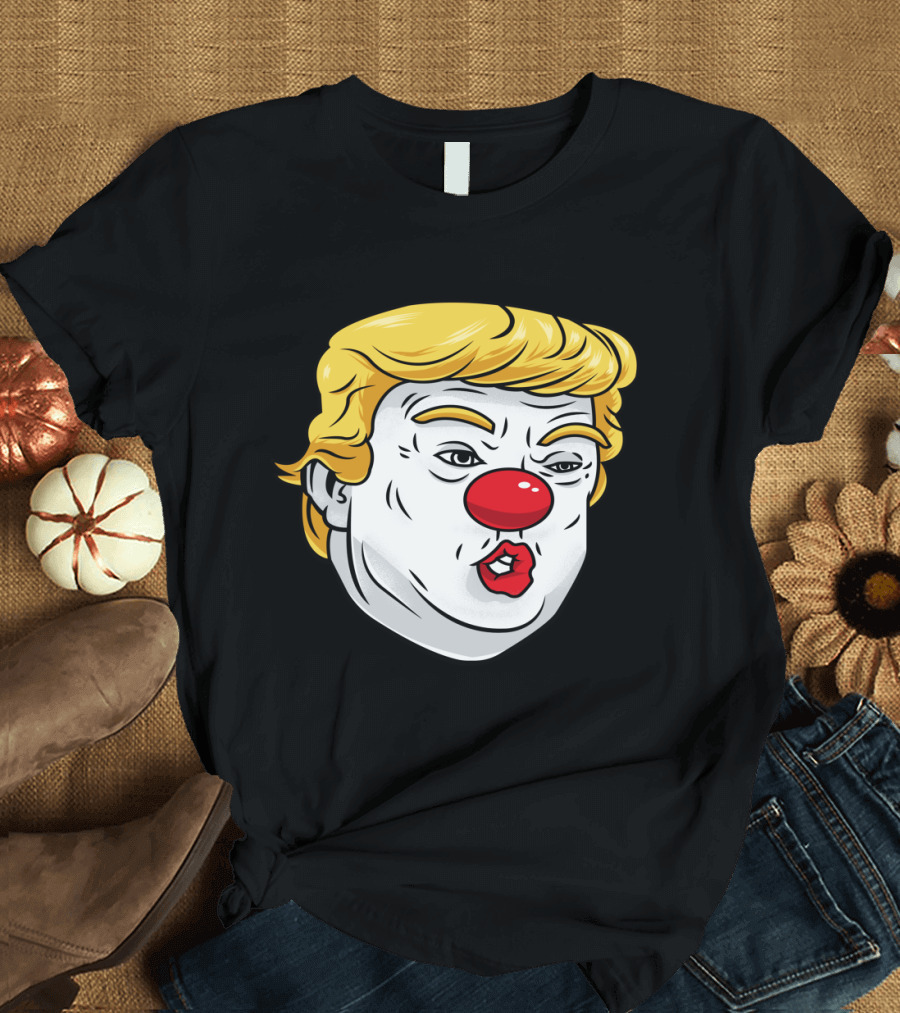 Anti Trump Clown Joker Trump Parody Face T-Shirt
