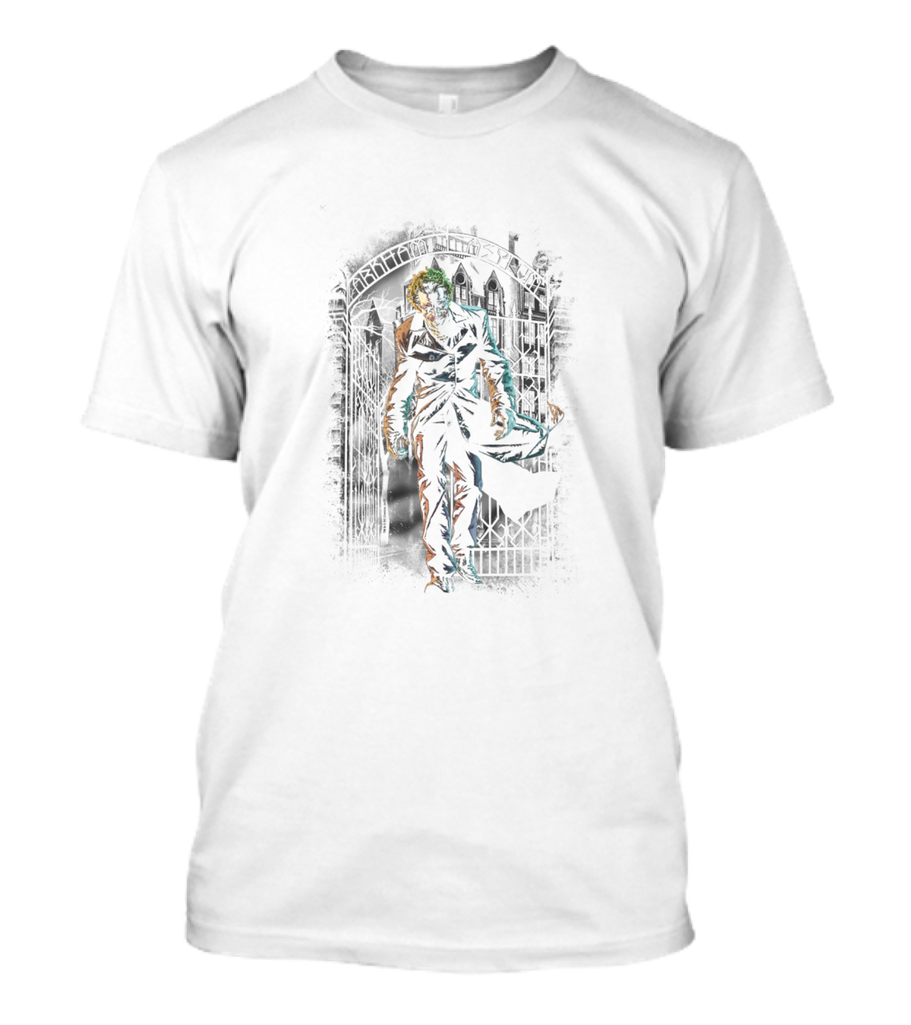 Batman Joker Walking Out Of Arkham Asylum T-Shirt