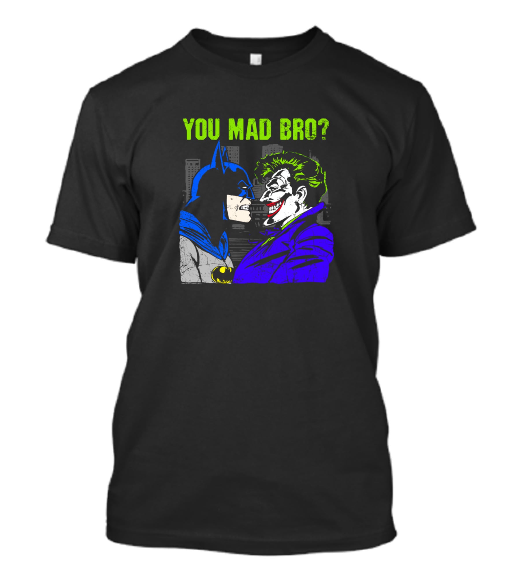 You Mad Bro Batman Joker Faceoff T-Shirt