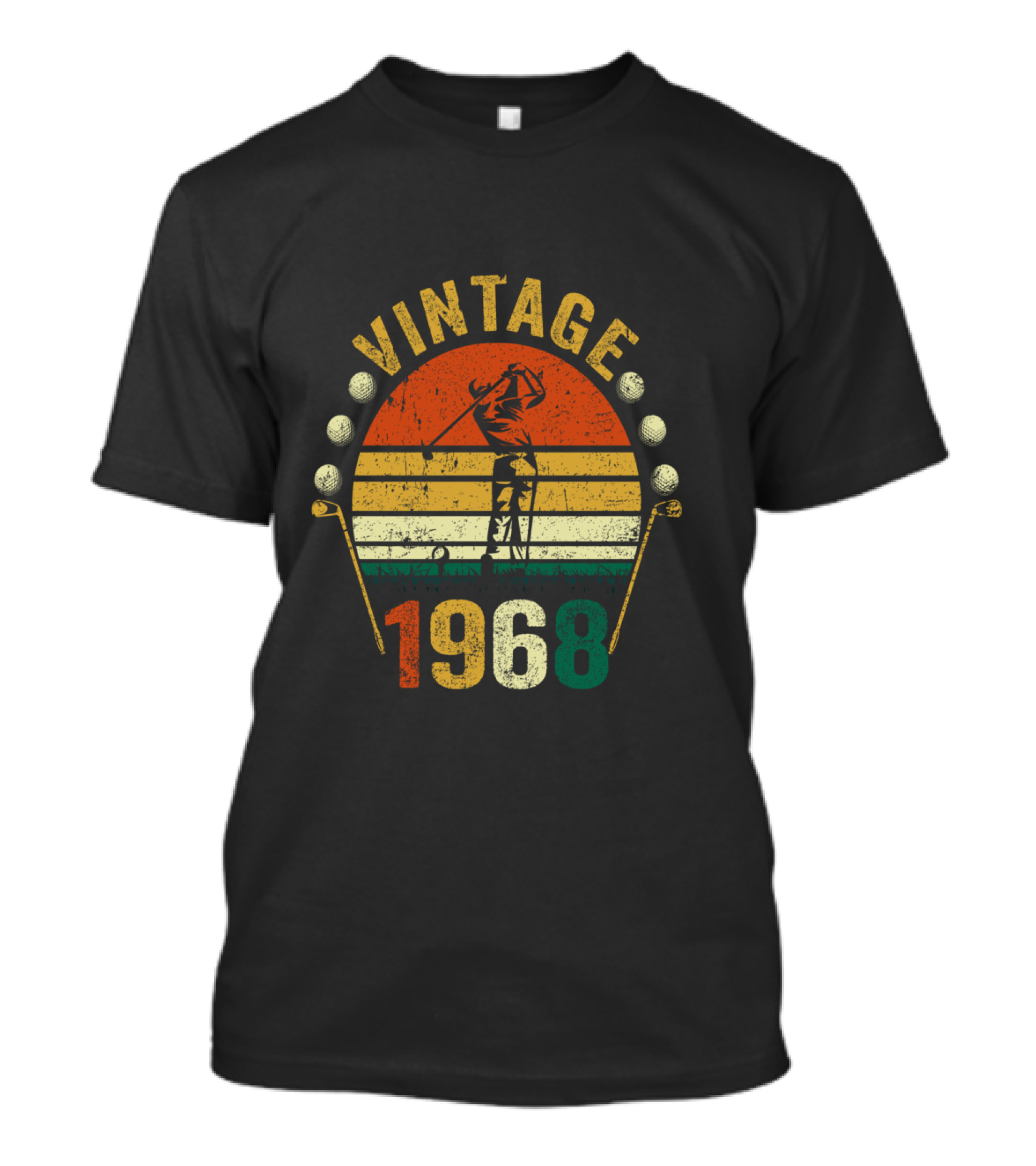 Vintage 1968 Golfer Golf Lover T-Shirt