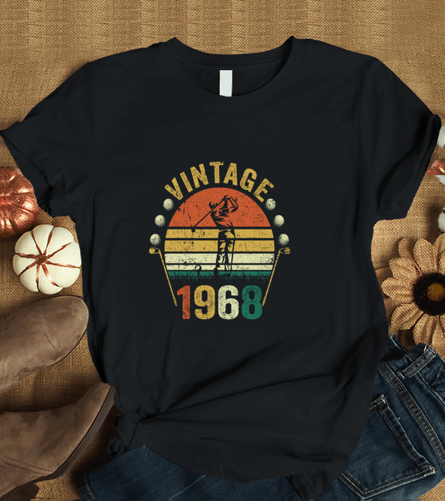 Vintage 1968 Golfer Golf Lover T-Shirt
