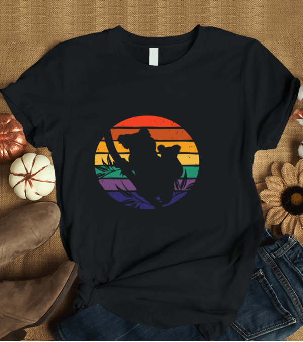 T-Shirt: Save The Koalas Protect Wildlife Rainbow Sunset T-Shirt Save The Koalas Protect Wildlife Rainbow Sunset T-Shirt